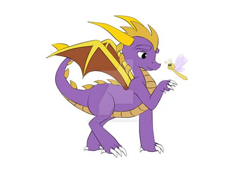 Ma273 Style Of Spyro Spyro Sparx Base Colours By Snowymarriner On