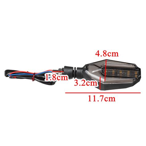 New 12V Motorcycle 30 LED Amber Turn Signal Lights DRL Daytime Runnning