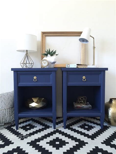 Modern Painted Nightstands With Country Chic Paint Bedroom Night