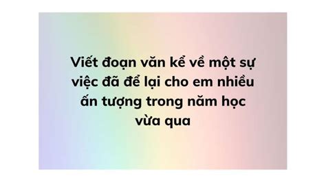 Vi T O N V N K V M T S Vi C L I Cho Em Nhi U N T Ng Trong