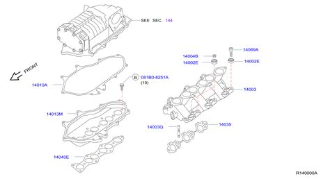 Nissan Xterra Exhaust Manifold Exhaust Manifold 14004 4S103 Team