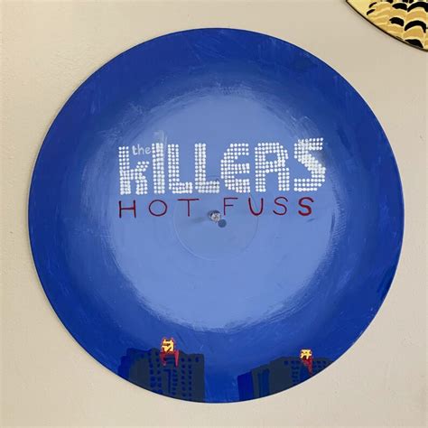The Killers Hot Fuss Hand Painted Album Cover On Vinyl Record Etsy