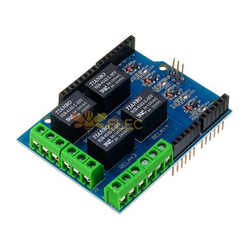 5V 4CH 4 Channel Relay Shield Extended Relay Module For Arduino