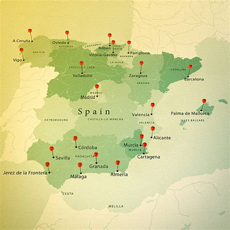 Andalucia Map Stock Photos, Pictures & Royalty-Free Images - iStock