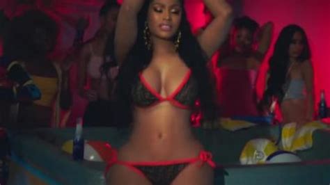 Fendi Black Reversible Bikini Worn By Nicki Minaj As Seen In Her Video