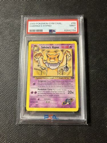 Sabrina S Hypno Uncommon Pokemon Gym Challenge Psa Ebay