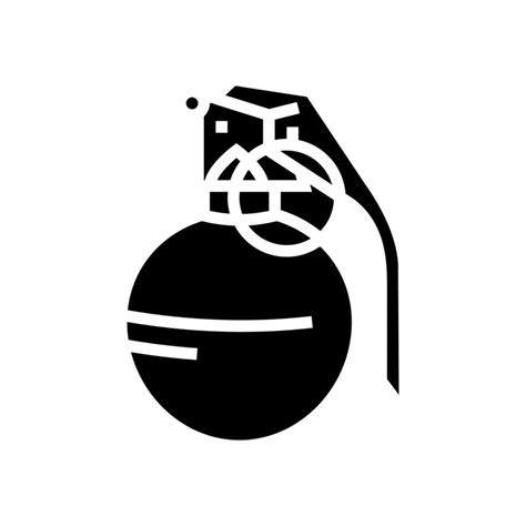 Grenade Weapon War Glyph Icon Vector Illustration 23246634 Vector Art