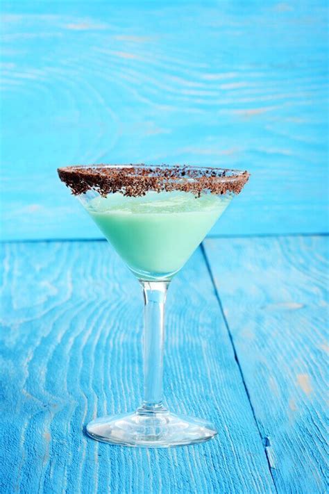 Grasshopper Punch Made With Vanilla Ice Cream Green Creme De Menthe White Creme De Menthe