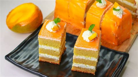 Mango Pastry Eggless And Without Oven Mango Slice Cake Recipe