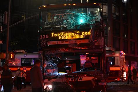 At Least 18 Injured In Major Crash Involving Two Buses In New York