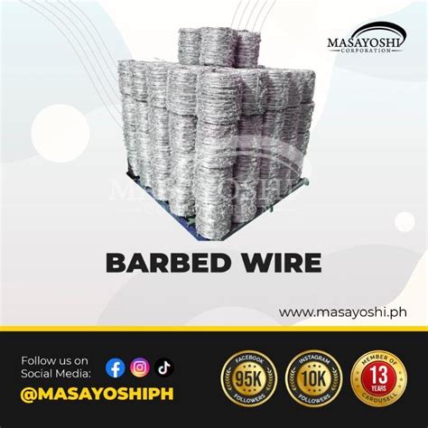 Barbed Wire Mm Gauge X Meters Bob Wire Security Fence