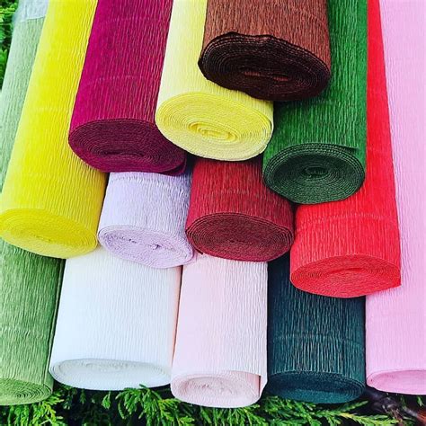 Italian Crepe Paper Rolls 180 Gram Paper Flowers T Wrap Etsy