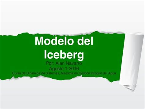 La Teoría Del Iceberg By Rgaramond