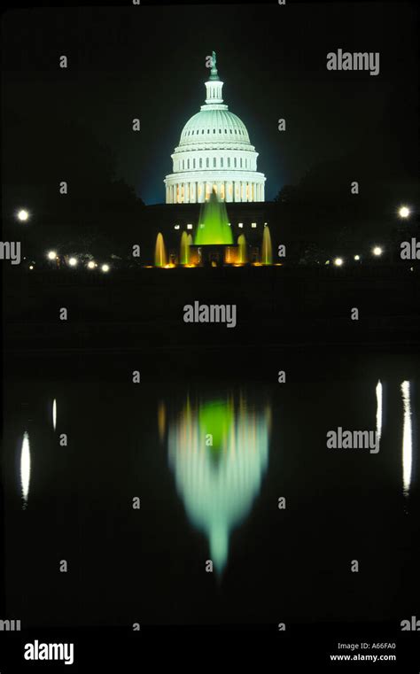 US Capitol Building at night Washington DC USA Stock Photo - Alamy