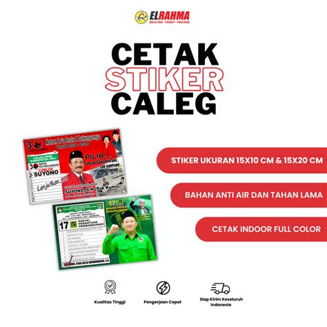 Jual Cetak Stiker Caleg Partai Stiker Kampanye Stiker Pemilu