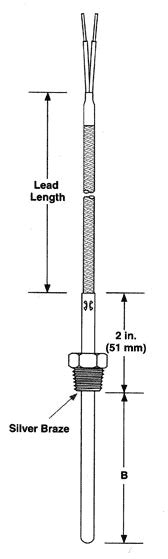 Watlow Tube With Fitting Thermocouple West Coast Plastics