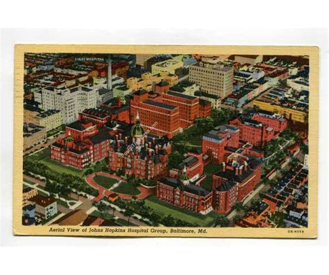 Aerial View of John Hopkins Hospital Group Baltimore Maryland ...