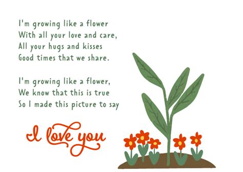 Growing Like A Flower Poem Pdf