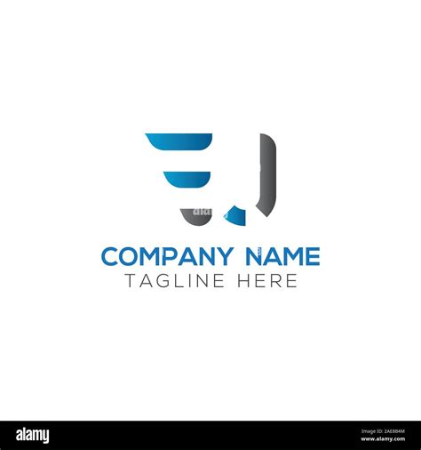 Initial Ej Letter Linked Logo Creative Letter Ej Modern Business Logo