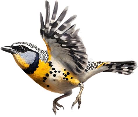 Spotted Pardalote Bird Bird Clipart Ai Generated Stock Illustration