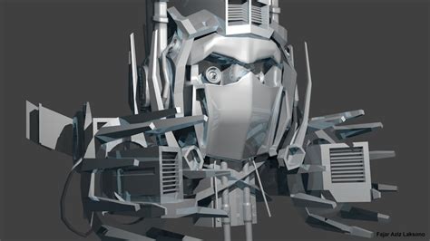 3d model robot head