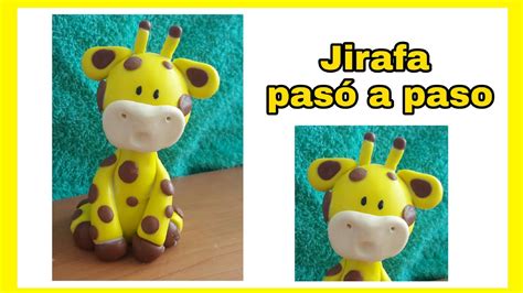 Como hacer Jirafa en porcelana fría paso a paso YouTube