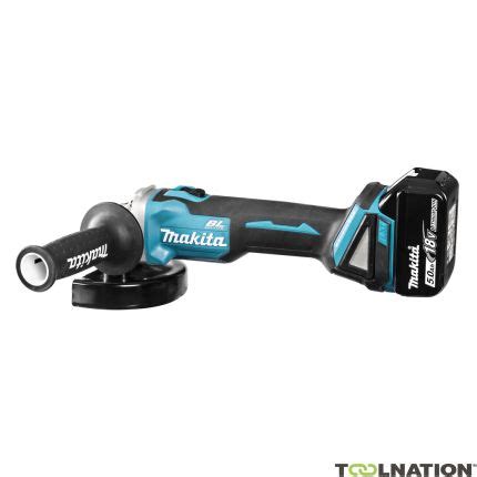 Makita Dga Rtj V Ah Li Ion Angle Grinder Mm With Motor Brake