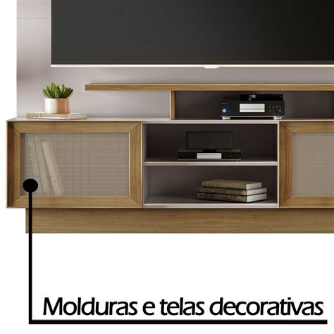 Estante Home para TV até 65 Polegadas Impulso JCM Móveis Off White