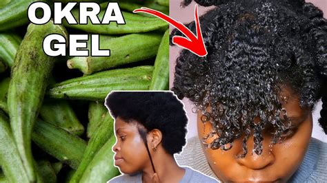 I Tried Okra Gel On My 4c Natural Hair The Result Is Shocking😱 Diy