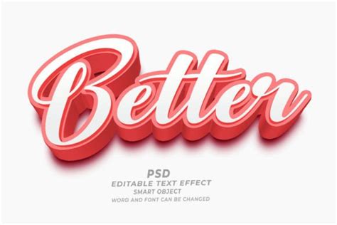 Better Psd 3d Editable Text Effect Graphic By Truevector · Creative Fabrica