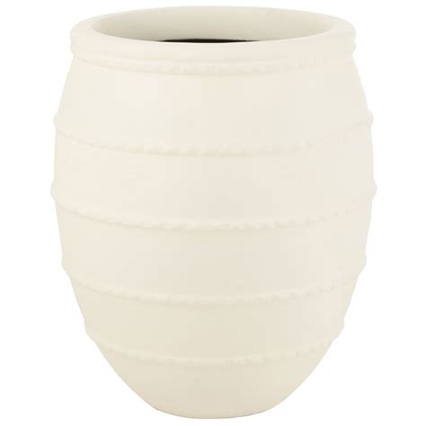 Neraa Grote Witte Terracotta Bloempot Cm Grote Bloempot Hoge Vaas