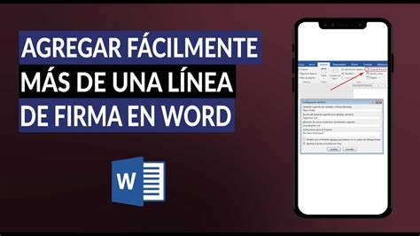 Cómo Agregar Más De Una Línea De Firma A Un Documento De Word Fácilmente Youtube