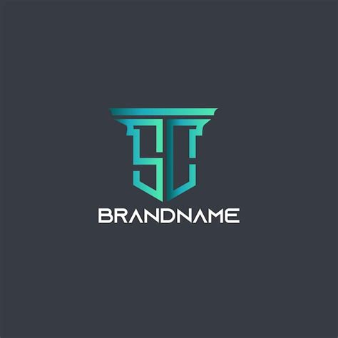 Premium Vector Modern Monogram Initial Letter Sc Logo Template