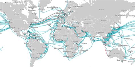 El Mapa D De Todos Los Cables Submarinos En El Mundo