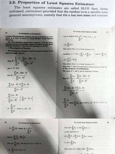 Blue Properties Of Ols Estimators And Gauss Markov Pdf Estimator Ordinary Least Squares