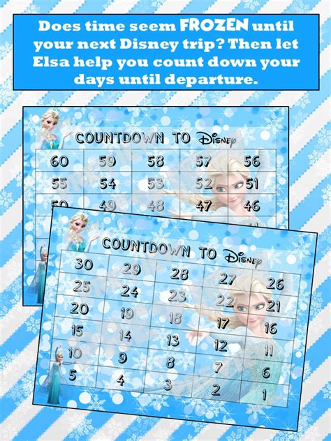 10 Fun Printable Disney Countdown Calendars