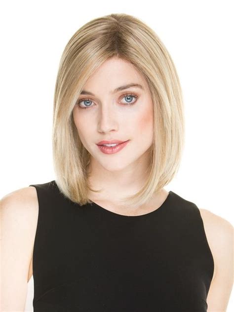 Shoulder Length Blonde 12 Straight New Human Hair Wigs Long Bob Hairstyles Thick Hair Styles