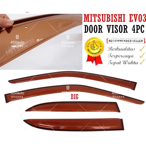 Big Besar Door Visor Proton Wira Sedan Aeroback Proton Mitsubishi Evo