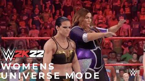 Wwe 2k22 Womens Universe Mode I Episode 8 Raw Youtube