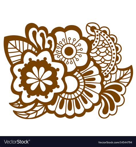 Mehndi design patterns Royalty Free Vector Image