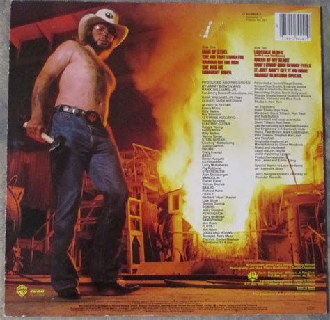 Hank Williams Jr 1983 Vinyl LP Record Man Of Steel