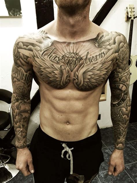 The 100 Best Chest Tattoos For Men Cool Chest Tattoos Chest Piece Tattoos Chest Tattoo Men