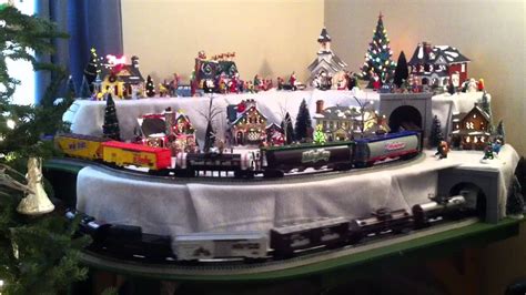 2015 Dept 56 Snow Village And Lionel Christmas Train Right Side Youtube