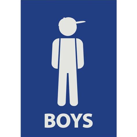 Boys Bathroom Signs - ClipArt Best