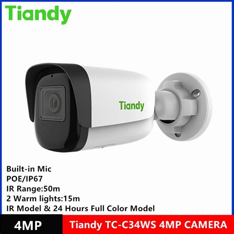 Tiandy C Mara Ip Tipo Bala Con Micr Fono Integrado Videoc Mara De Mp