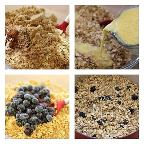 Easy Sunday Brunch Recipes - Baked Oatmeal with Blueberries - One ...