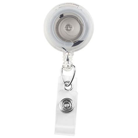 BRADY PEOPLE ID Round Badge ID Reel With Strap 529 TR CLR B H