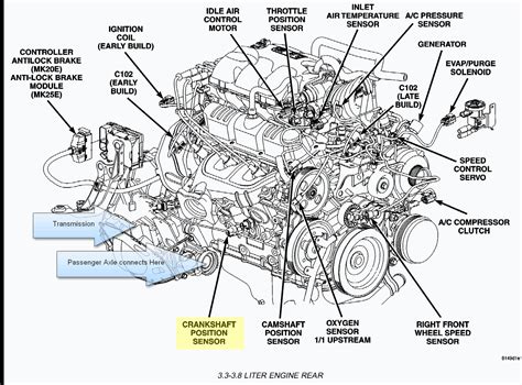 Dodge 3 3 Engine Diagram Crankshaft Sensor Location Qanda Justanswer