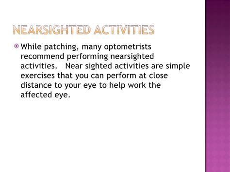 Lazy Eye Exercises For Those With Amblyopia