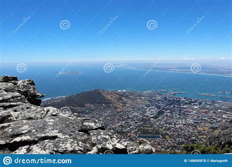 A Montanha Da Tabela Uma Montanha Do Plat Ao Sul De Cape Town Foto